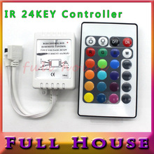 1PCS DC 12V 3*2 A 24 Keys LED Controller IR Remote controller+GRB Port for RGB LED Strip Light 24 Key RGB Remote free shipping