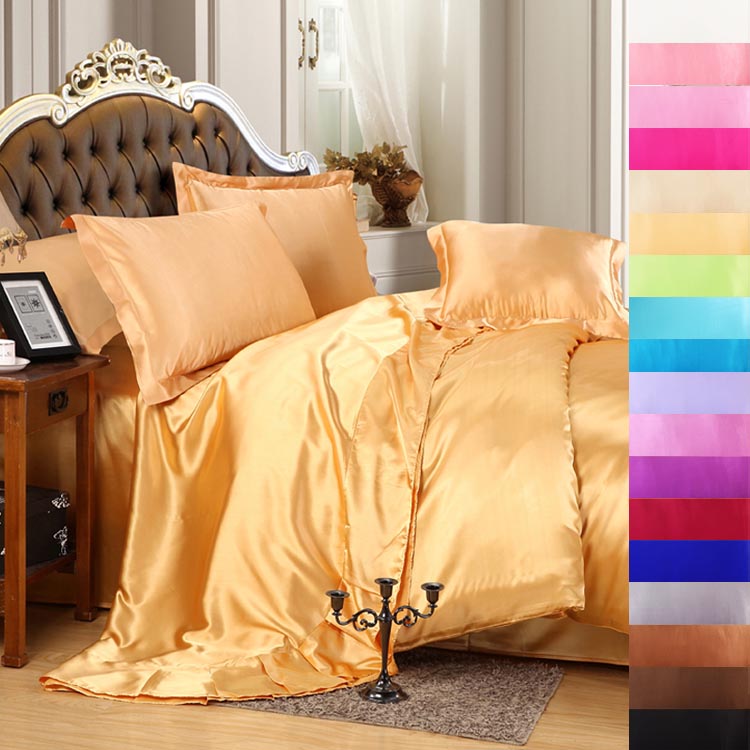 Luxury satin silk bedding set super king queen twin size,Quilt duvet cover set bed sheet linen set Black white blue purple &45 Luxury satin silk bedding set super king queen twin size,Quilt duvet cover set bed sheet linen set Black white blue purple &45