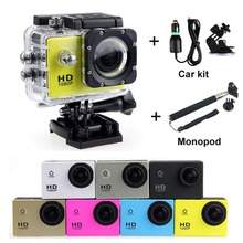 SJ4000 Action Camera Diving 30M Waterproof 1080P Full HD Helmet Sport Cameras Extra Battery+Battery Charger+Car Charger/Bracket