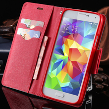 S4 Luxury Leather Flip Case for Samsung Galaxy S4 SIV i9500 Wallet Stand Cover Card Slot