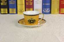 Factory Direct European coffee cup and saucer coffee cup coffee cup coffee cup golden suit