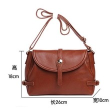 Fashion 2016 Bags Female Vintage Women s Cowhide Genuine Leather Handbag One Shoulder Cross Body Fashion