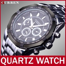2014 High Quality Fashion Brand Curren Men Quartz Watch For Man Dress Watches Men Full Steel Watch Casual Wristwatch Waterproof