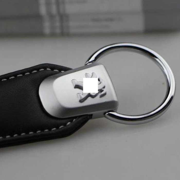 3 Rings Car Logo Keychain Keyrings With Peugeot Emblems Car Styling Key Pendant For Peugeot 307 206 207 407 308 301 3008 406 408