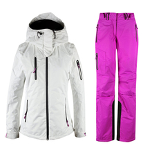 2016Free shipping Ski Suits Women’s jacket+pants Waterproof Windproof Warm Snowboard clothes Snowboarding Skiing Jackets Sports