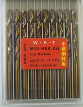5.2 MM Cobalt broca derecho Shank fresa espiral bit 10 unids = 1 lote M35 materiales