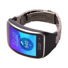 Black Metallic Replacement Wristband Fitness Bracelet Strap For SAMSUNG Gear S R750 Steel Belt With Debugger