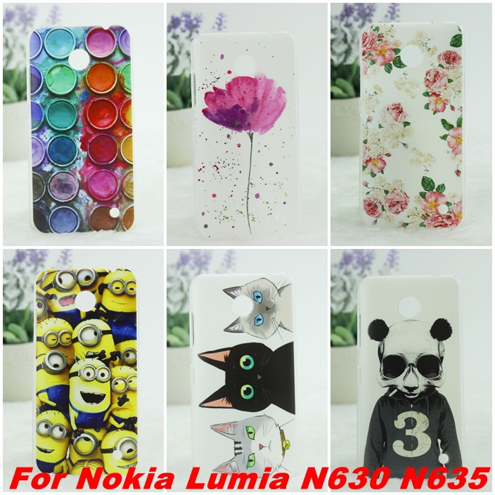 New Arrival Design Pattern Hard Back Case Cover For Nokia Lumia 630 N630 N635 N636 N638