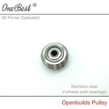 3D Printer Accessories Openbuilds Passive Pulley Perlin Wheel 625Z Stainless Steel V-wheels (with bearings) Free Shipping