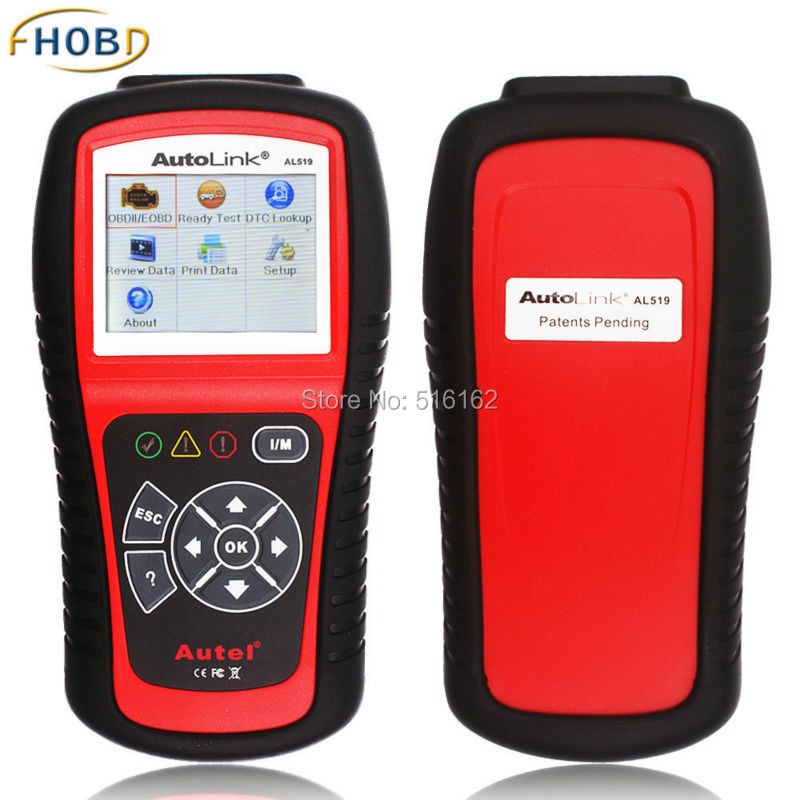 2015 Hot Sale Autel AutoLink AL519 OBDII And CAN OBD2 Code Scanner Car Diagnostic Tool DHL Free Shipping