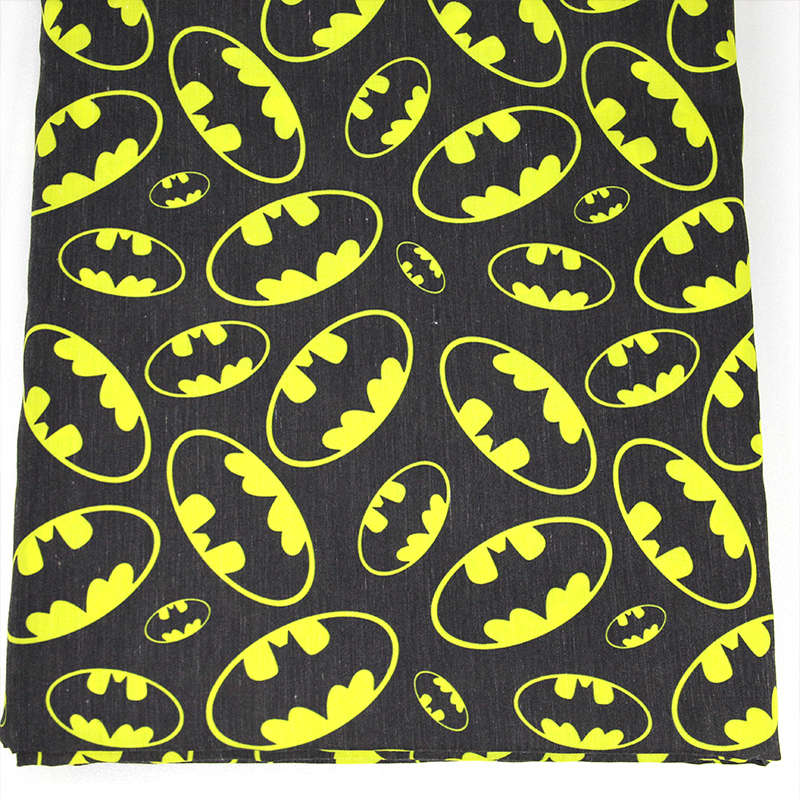 43656 50*147cm Superhero batman fabric patchwork printed cotton fabric for Tissue Kids Bedding home textile,Sewing Tilda Doll
