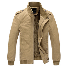 Men’s Winter Jacket Turn-down Collar Slim Style Casual Jacket M-XXXL Lining Warm Outwear  Free Shipping WholeSale MWJ193