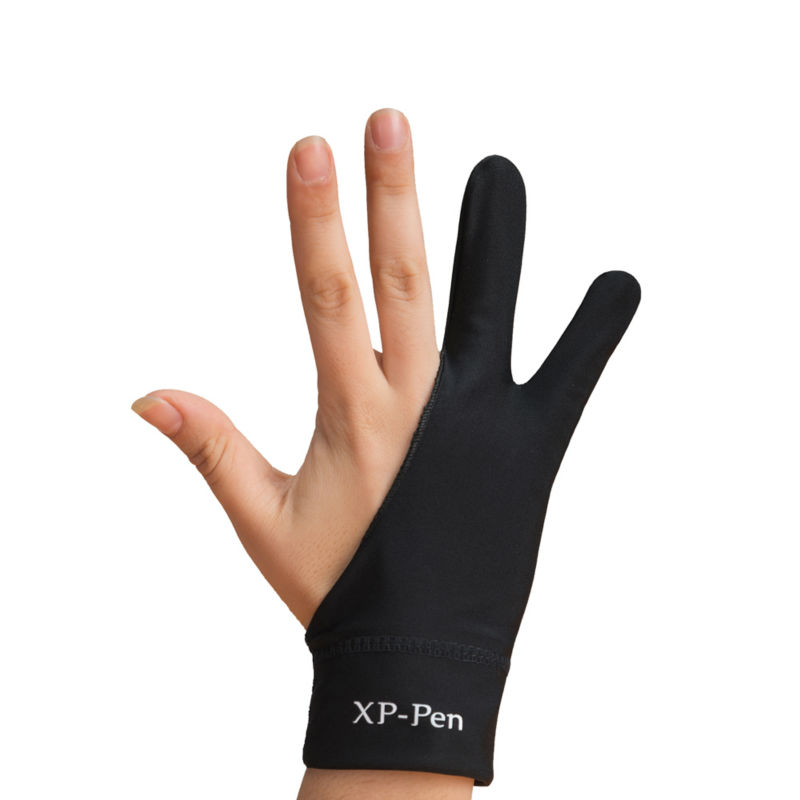 XP Pen Black 2 Finger Anti fouling Glove Drawing Writing Painting