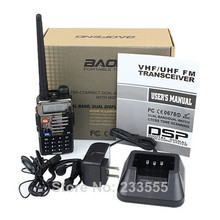 2X New 5W 128CH Walkie Talkie UHF VHF baofeng UV 5RB Interphone Transceiver Two Way FM