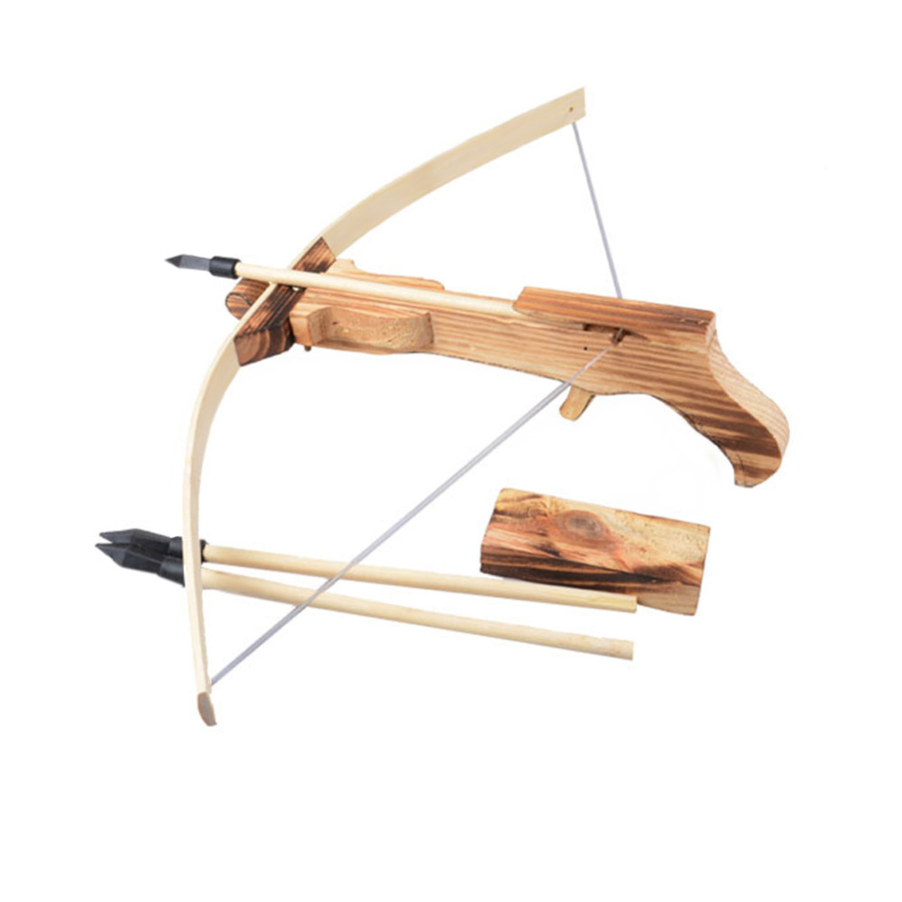 BS S Safe Wooden Arrow Quiver Kid Child Weapon Cross Bow Toy Gun Archery Crossbow Good