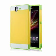 Hot New 7 Colors For Sony Xperia Z case L36H L36i L36 C6603 C6602 Silicone Case Hybrid Back mobile phone Cover Protective Case
