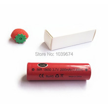 Free Shipping for High Power IMR 18650 2000mah 3 7V 7 4WH rechargeable Dynamic lithium ion