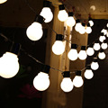 Novelty 5M 20pcs 5CM Big Ball Led String Light Black Wire Outdoor Christmas Garland Fairy String