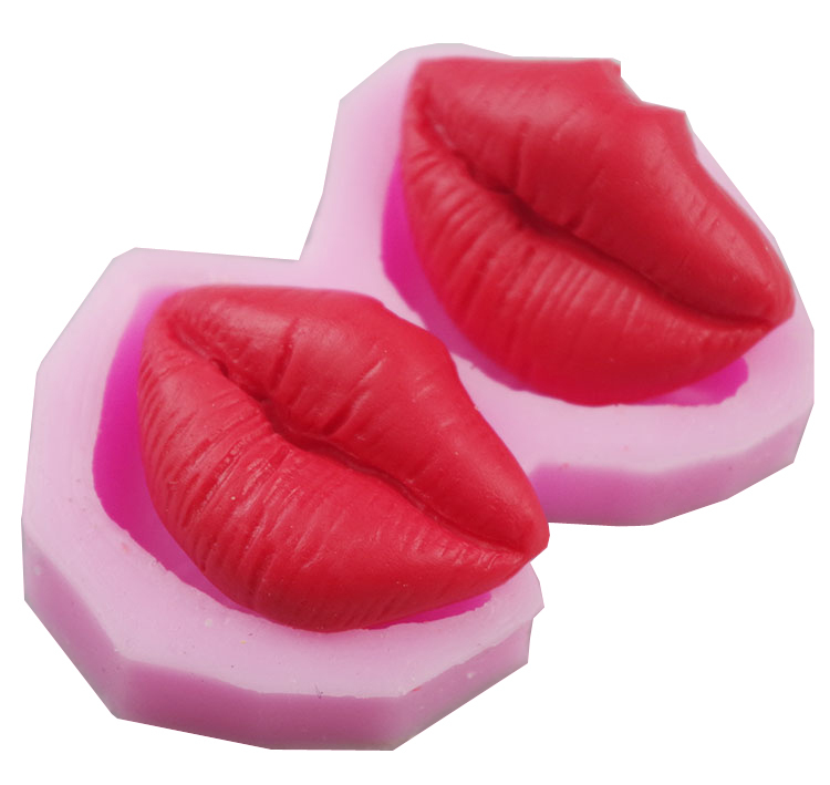 Sexy Lips Fondant Cooking Tools Christmas Wedding Mold Silicone