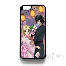 For iphone 4/4s 5/5s 5c SE 6/6s 7 plus ipod touch 4/5/6 back skins mobile cellphone cases cover FAIRY TAIL GRAY AND LUCY