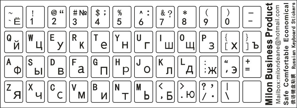 Русские буквы на клавиатуре своими руками 41