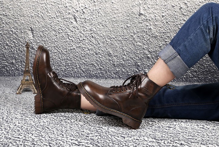 Top Quality Autum Winter Martin Shoes Fashion Waterproof Genuine