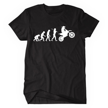 Summer Fashion Tees Evolution Motocross T Shirts Men Short Sleeve Cotton T-shirt Funny Sports Dirtbike Racing Clothing