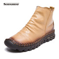 New Handmade Women Boots Winter Shoes Fashion Women Moccasins Ankle Boots Women Flats Shoes Casual Autumn