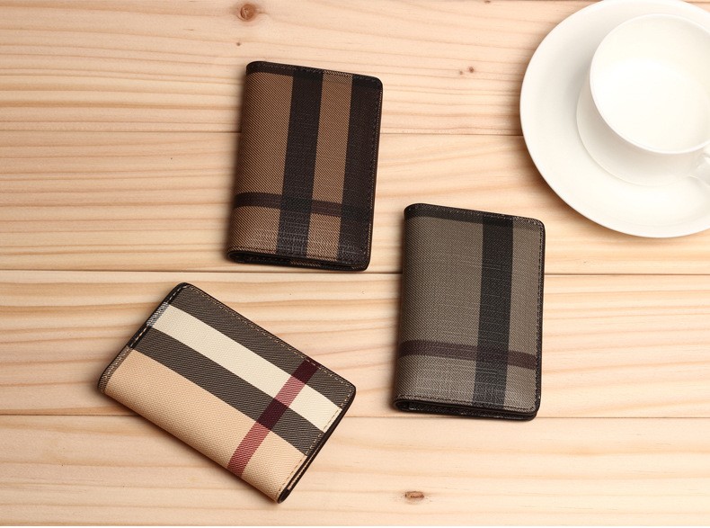 Fashion Classic font b Plaid b font Design Men ID Business Credit Card Holders US Europe