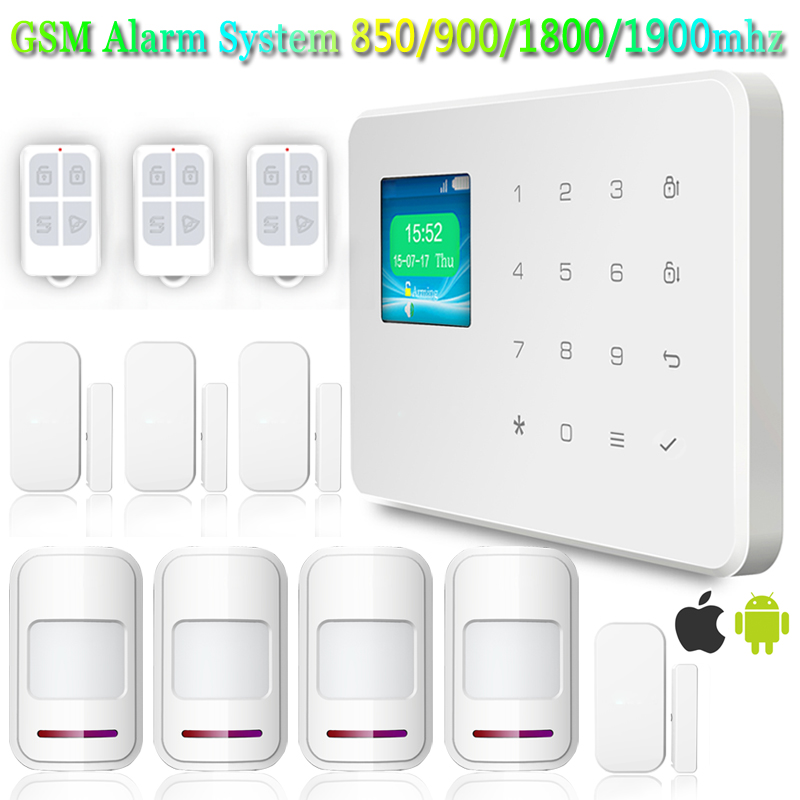 Гаджет  KERUI 4PCS Door Sensor Infrared Detectors 433Mhz High Quality Touch Keypad SIM Home Security GSM Alarm System None Безопасность и защита