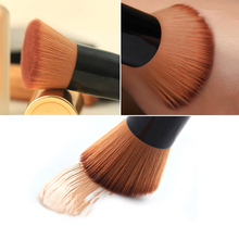 Professional Bamboo Foundation Brush Blush Angled Flat Top Base Liquid Cosmetic Makeup Brush Free Shipping Mail
