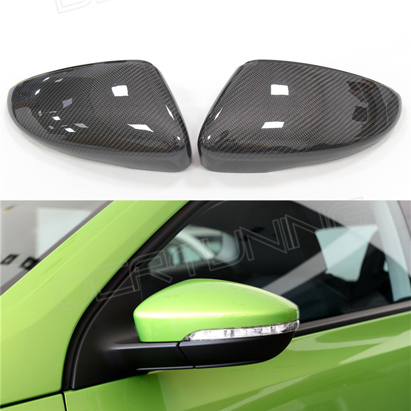 Full replacement carbon fiber car side mirror for 2010-on  VW Scirocco  mirror cover sets