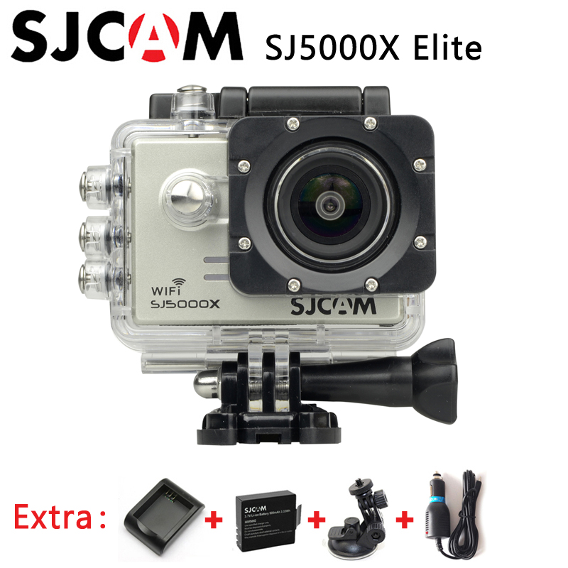 Original SJCAM SJ5000X Elite WiFi 4K 24fps 2K 30fps Gyro Sports DV Action Camera +Extra 1pcs battery+Charger+Car Charger+Holder Original SJCAM SJ5000X Elite WiFi 4K 24fps 2K 30fps Gyro Sports DV Action Camera +Extra 1pcs battery+Charger+Car Charger+Holder
