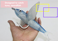 2016 20cm Sparkling long glittering bait designed to catch swordfish tuna flying fish bait fishing tackle