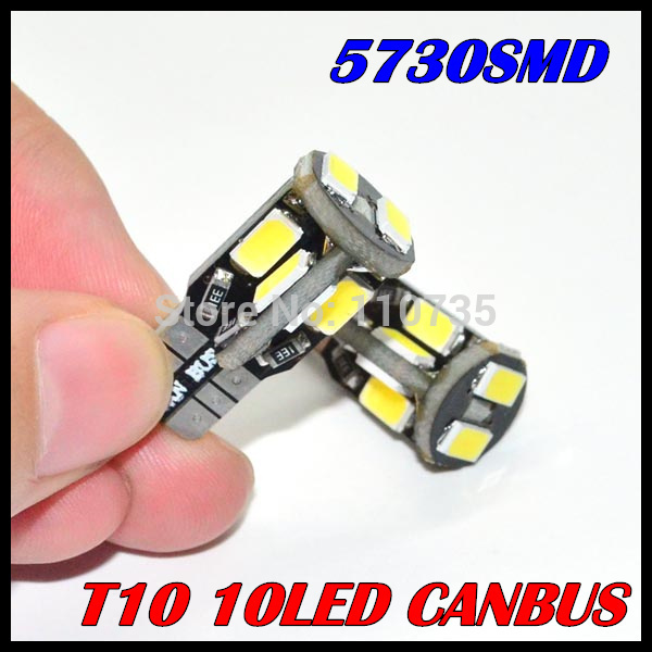  10 . / lot     T10 194 W5W Canbus 10smd 5630 5730     