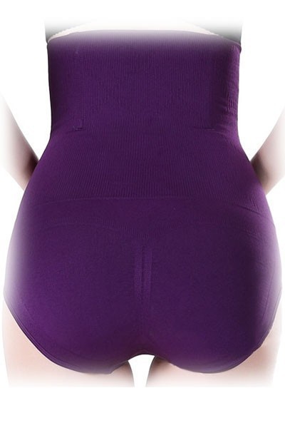 Solid-Purple-Seamless-High-Waist-Shapewear-LC75031-3-2