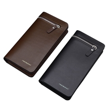 2015 top synthetic leather men long wallets men two styles luxury popular male handbage carteira masculina
