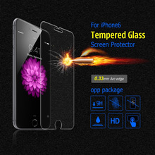 For iphone 6 Tempered Glass 0.33MM 2.5d 9h For iphone6 Screen Protector Toughened Protective Glass For iphone 6 4.7inch glass