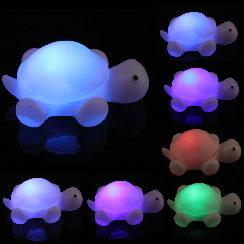 LED 7 Colours Changing Turtle Shape Night light Lamp Party Christmas Decoration