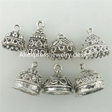 7PCS Mix Tibetan Silver Round Leaf Beads Cap End For Tassels Cap Pendant