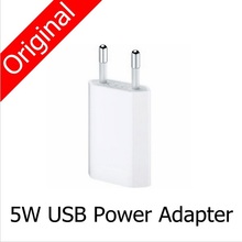Genuine Original 5V 1A 5W USB Power USB Adapter AC Wall Travel Charger for iPhone 4 4s 5 5c 5s 6 Plus iPad iPod for EU Plug