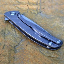 Russian shirogorov 95 hunting knife blade folding knife stone blue titanium bearing washer handle hunting survival