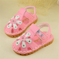 Top quality Latest Hot New infant shoes Girls Flowers and soft bottom princess rhinestone sandals 0