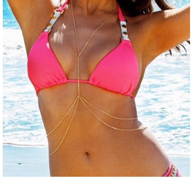 2015 Summer Style Body Chain Necklace for Sexy Women Belly Waist Chains Jewelry Beach Bikini Accessories