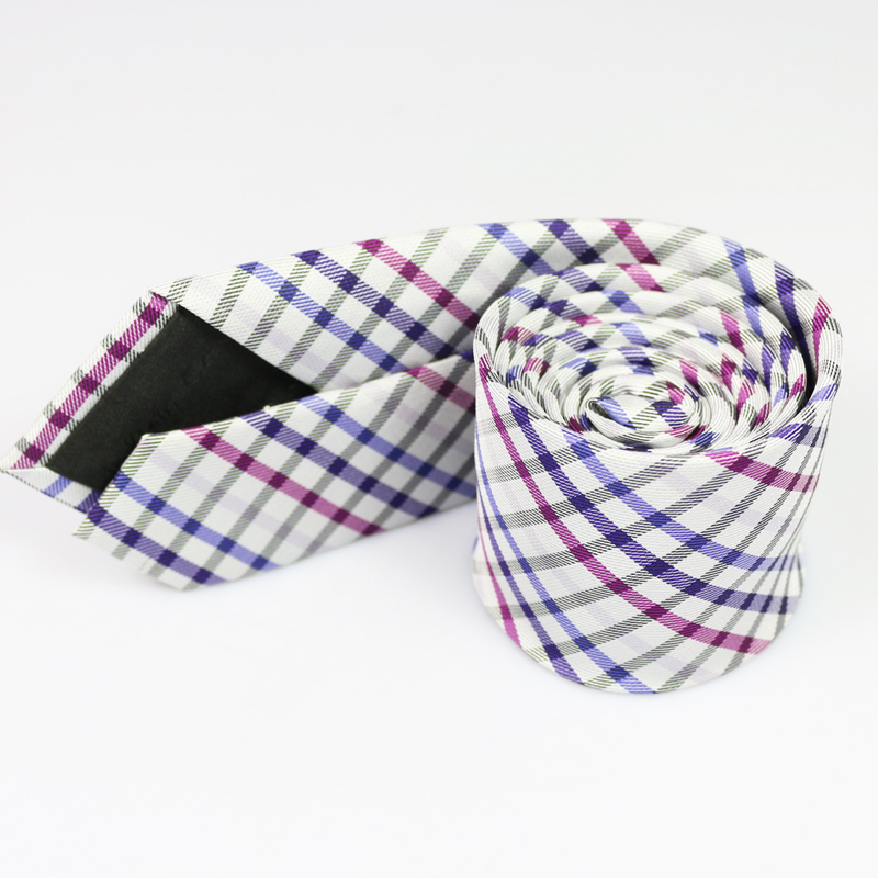 New Brand Christmas Gift Polyester Silk font b Plaid b font Necktie Business or Wedding Shirt