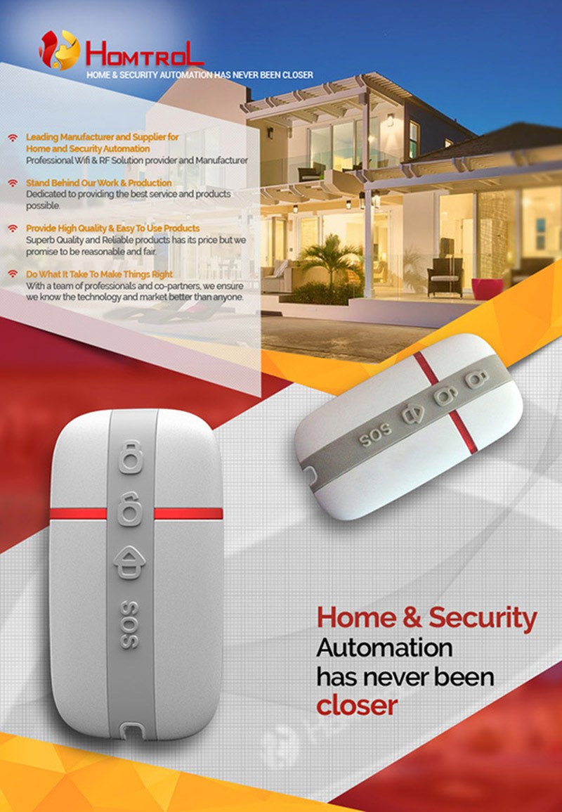 Homtrol Home & Office Security RF Remote Controller for IP Camera with Privacy Function a