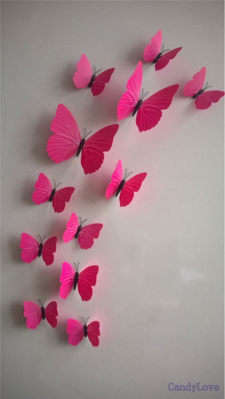 Aliexpress.com: Comprar 120 unids 3d decoración de la mariposa ... Aliexpress.com: Comprar 120 unids 3d decoración de la mariposa ...