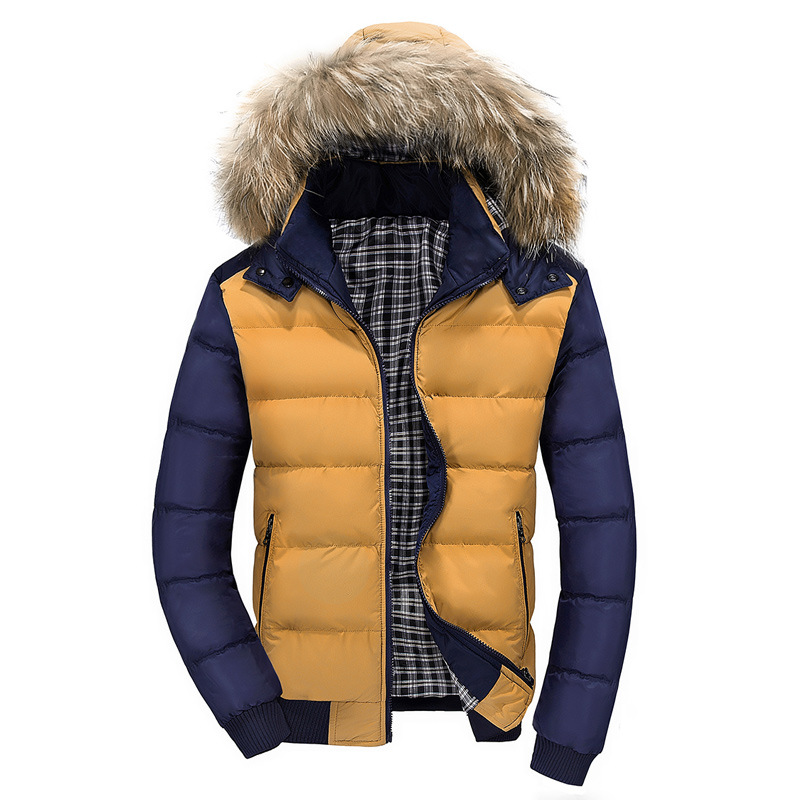2015 New hiver hommes haute col Casual coton Mens d'hiver du Canada doudoune hommes hiver Parka célèbre marque(China (Mainland))