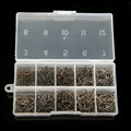 500Pcs box Size 3 12 High Carbon Steel Fishhooks Circle Hooks Fishing Hook Barbed Fishhook Set