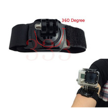 Gopro Wrist Strap Rotary 360 degrees Hand Wrist Strap Mount With Turn Lock For GoPro Hero 4 3+/3 sj4000/5000 Camera Accessories